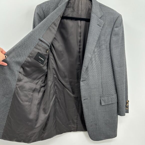 ERMENEGILDO ZEGNA Men's Gray 100% Wool Two Button Blazer Suit Jacket Size 48R - Picture 8 of 11